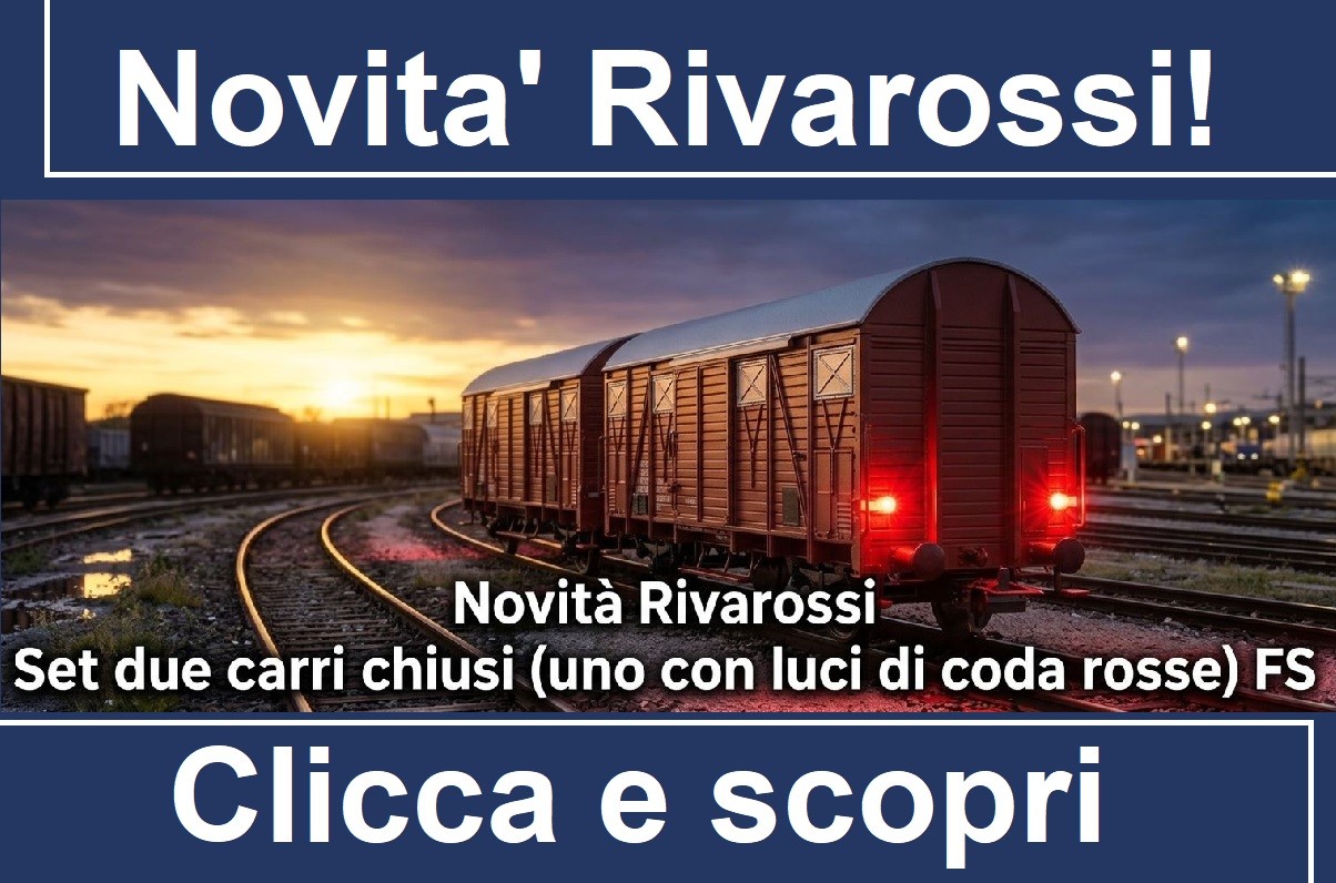 Novita Rivarossi! E' disponibile il set di 2 carri FS (uno con luci di coda)
